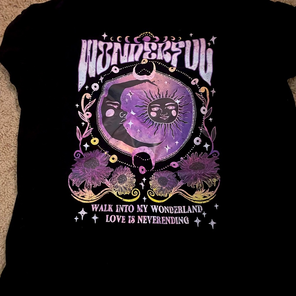 Shein wonderful wonderland t-shirt